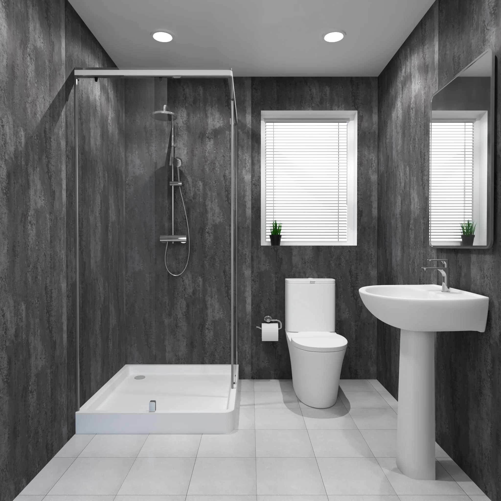 Premium Black Graphite Matt Shower Wall Panel – 1M x 2.4M - Image 4
