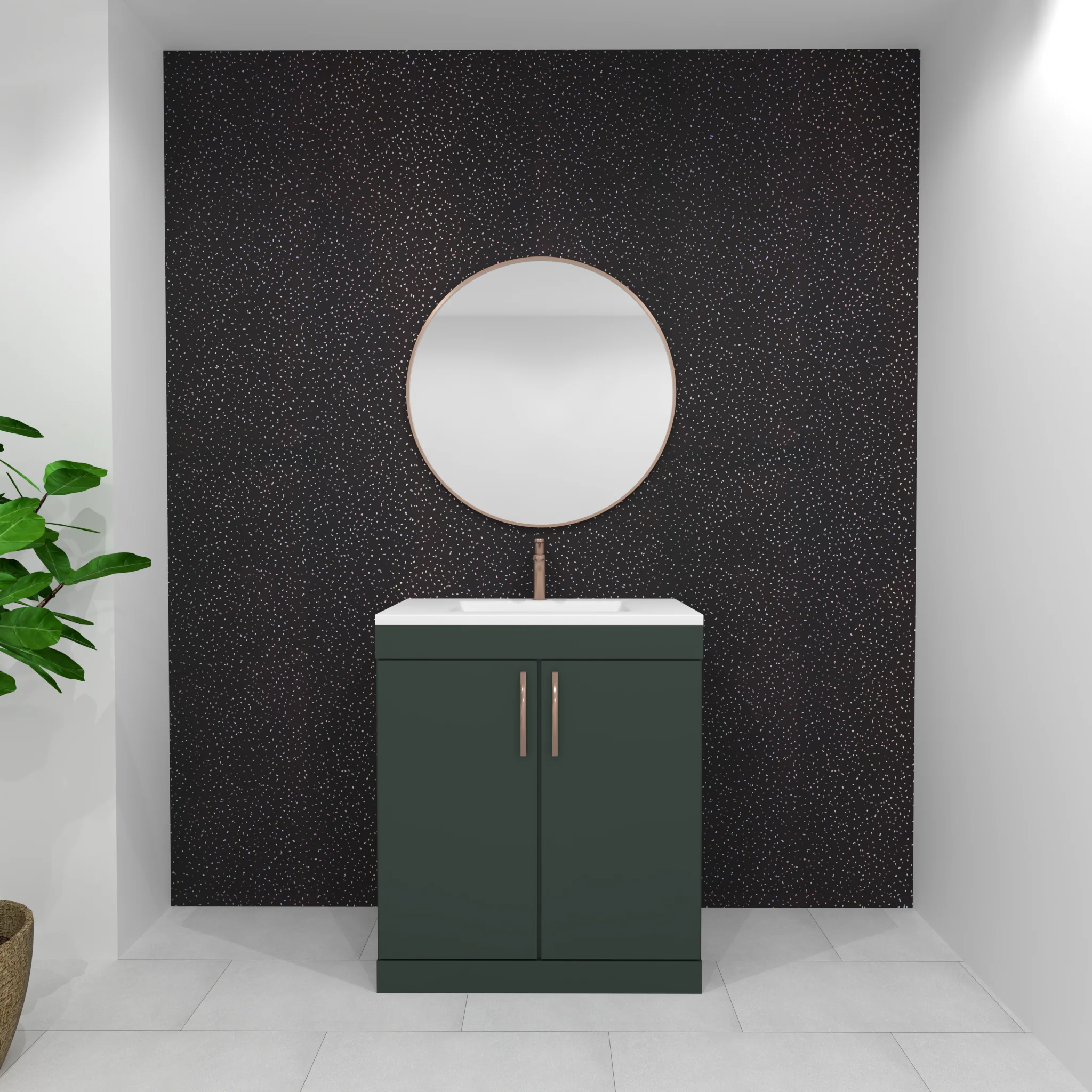 Premium Black Sparkle Gloss Shower Wall Panel – 1M x 2.4M - Image 4