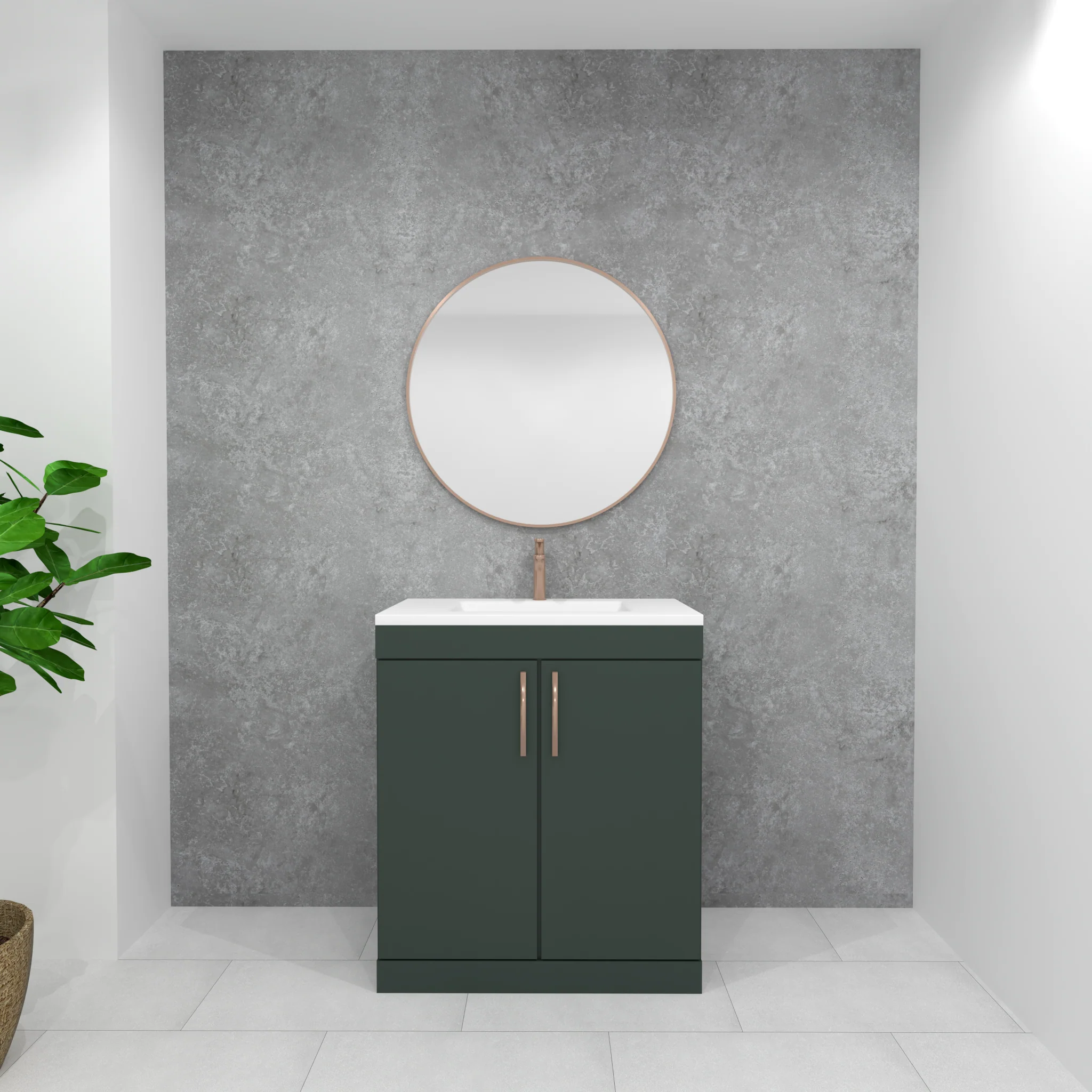 Premium Grey Concrete Matt Shower Wall Panel – 1M x 2.4M - Image 4