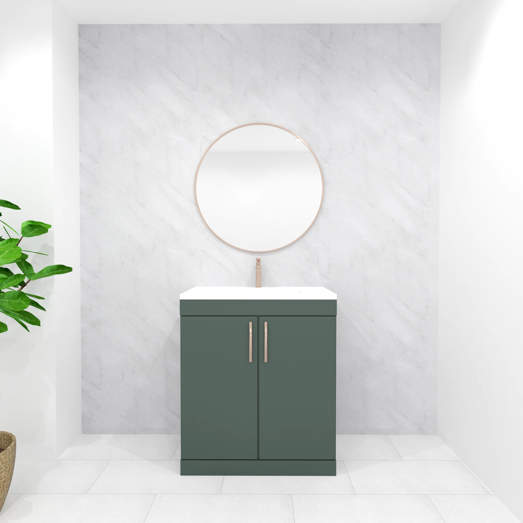 Premium Grey Marble Gloss Shower Wall Panel – 1M x 2.4M - Image 7