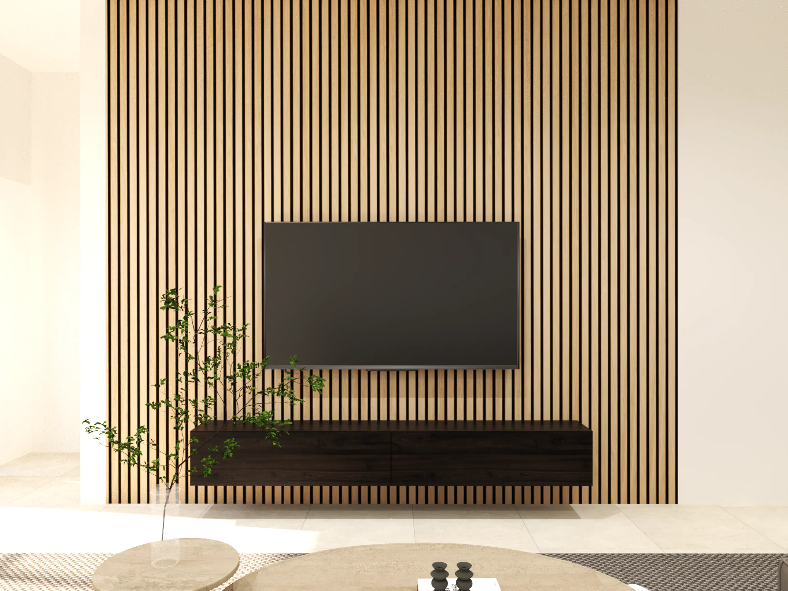 Acoustic Slat Panel - Natural Oak - Image 4