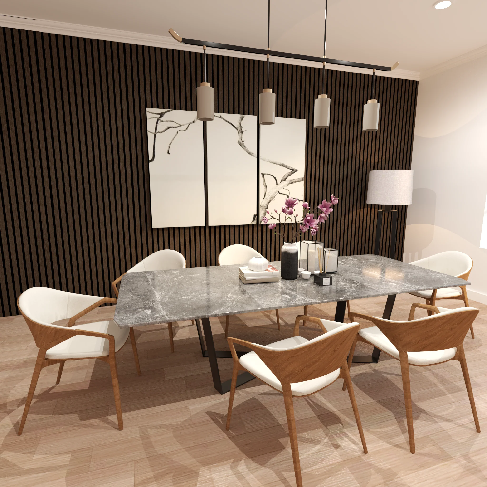 Acoustic Slat Panel - Smoked Walnut - Image 8