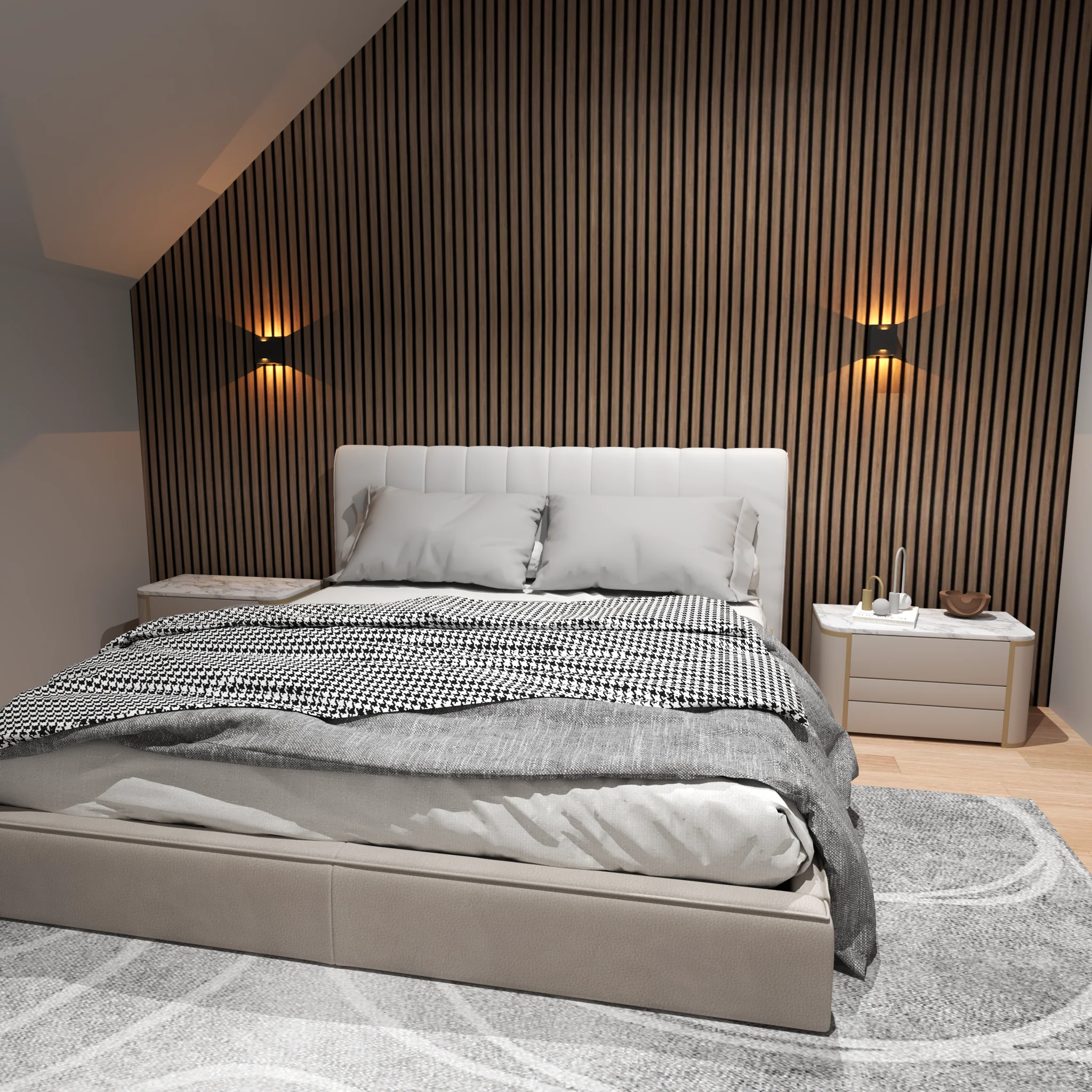 Acoustic Slat Wall Panel - Walnut - Image 5