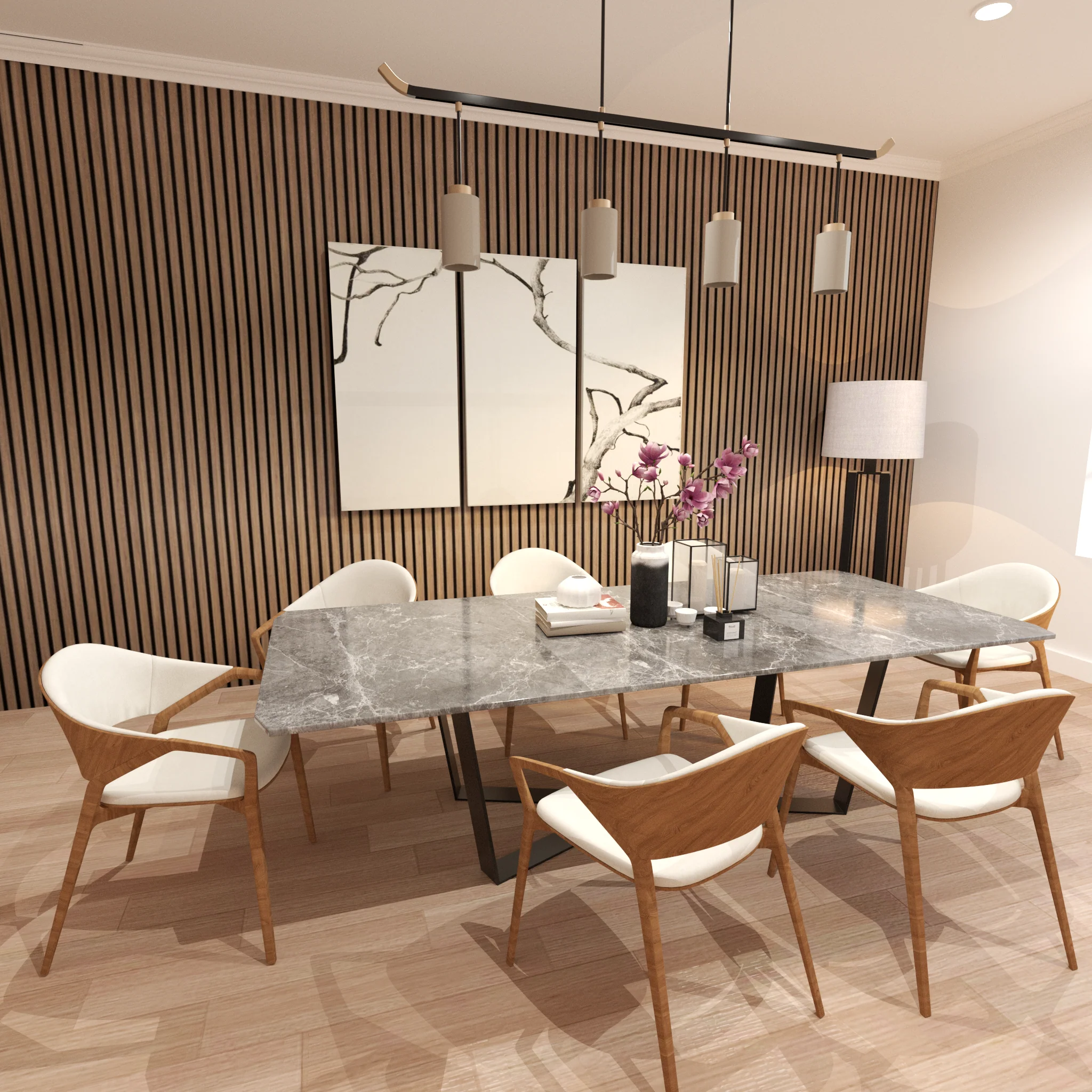 Acoustic Slat Wall Panel - Walnut - Image 9