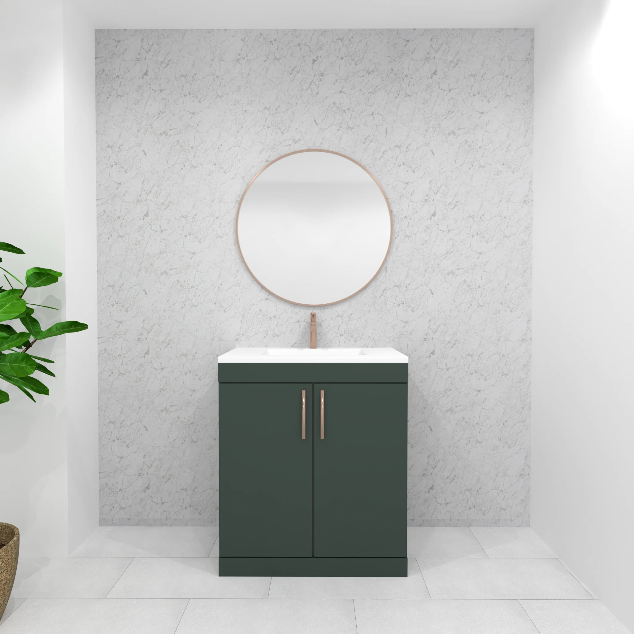 Premium White Granite Gloss Shower Wall Panel – 1M x 2.4M - Image 5